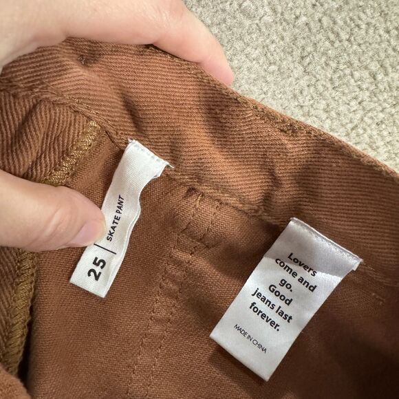 PacSun Cargo Skate Pants Women's 25 Brown High-Rise Relaxed Straight Utility NEW - Picture 12 of 14